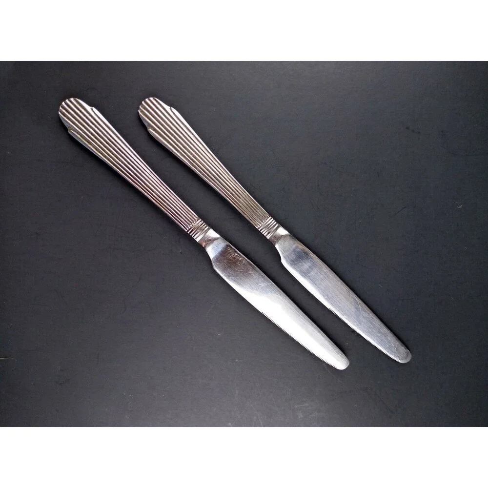 Alco Industries Stainless ACV7 Knife Set of 2 Dinner Knives